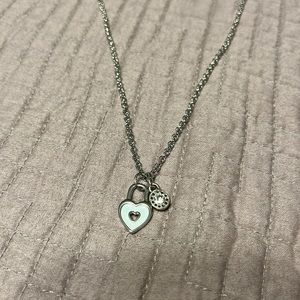 Mac and me padlock heart necklace new!